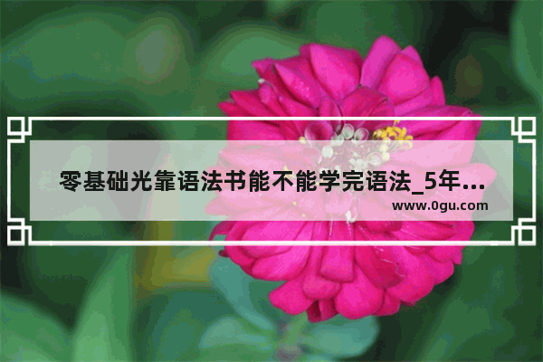 零基础光靠语法书能不能学完语法_5年级孩子英语语法差补救方法
