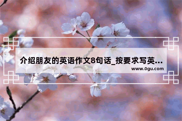 介绍朋友的英语作文8句话_按要求写英语作文 介绍我和我的好朋友