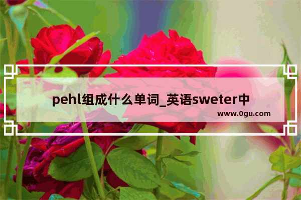 pehl组成什么单词_英语sweter中文意思是什么