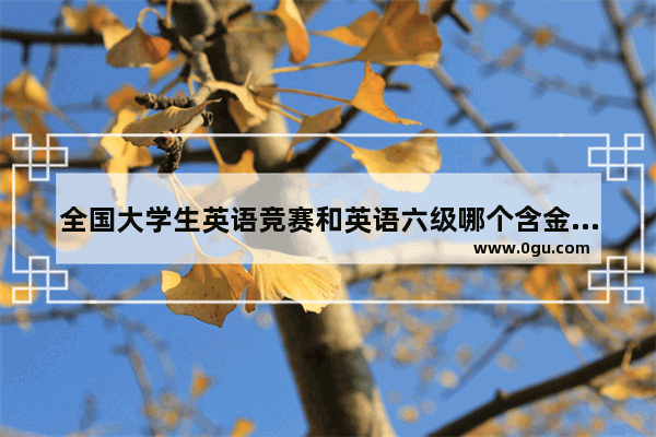 全国大学生英语竞赛和英语六级哪个含金量更高_全国大学生英语竞赛要求的词汇范围是什么