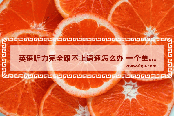 英语听力完全跟不上语速怎么办 一个单词想好久_英语听力连续听半年了 每天听一到两个小时 最近感觉遇到瓶颈期了 没有很大的进步 如何突破啊 让我英