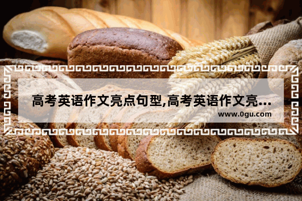 高考英语作文亮点句型,高考英语作文亮点句型