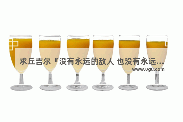求丘吉尔『没有永远的敌人 也没有永远的朋友……』英文原句、原句_永远的用英语怎么说