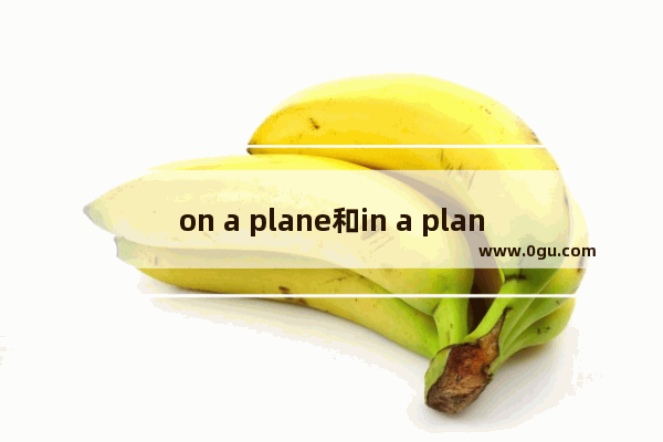 on a plane和in a plane的区别 乘飞机英语怎么说