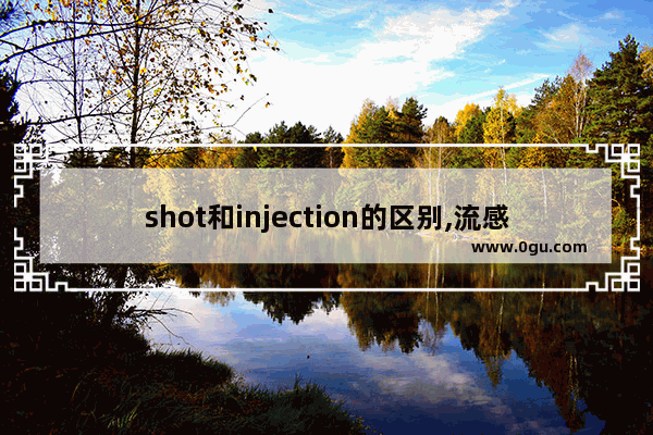 shot和injection的区别,流感词组英语口语对话