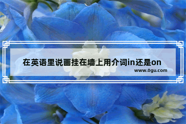 在英语里说画挂在墙上用介词in还是on 在墙上英语怎么说