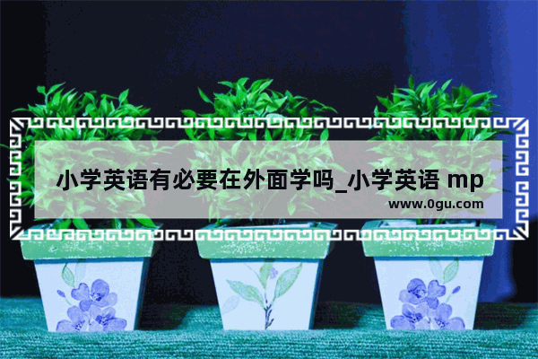 小学英语有必要在外面学吗_小学英语 mp3