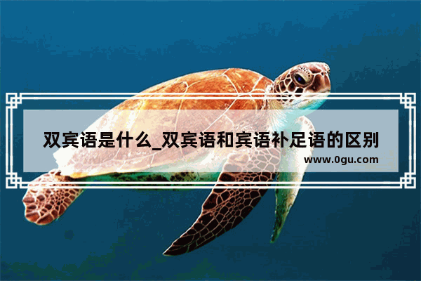双宾语是什么_双宾语和宾语补足语的区别