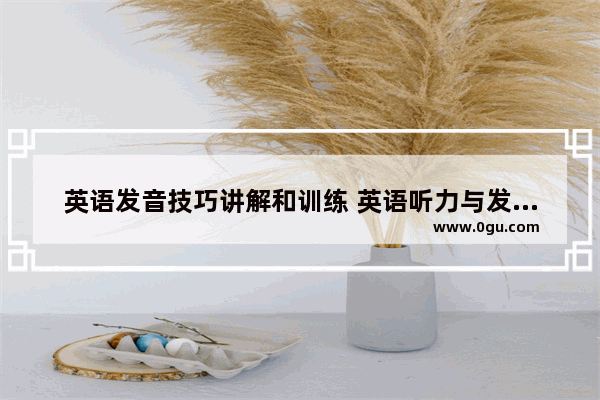 英语发音技巧讲解和训练 英语听力与发音技巧