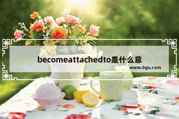 becomeattachedto是什么意思_介词的本质理解