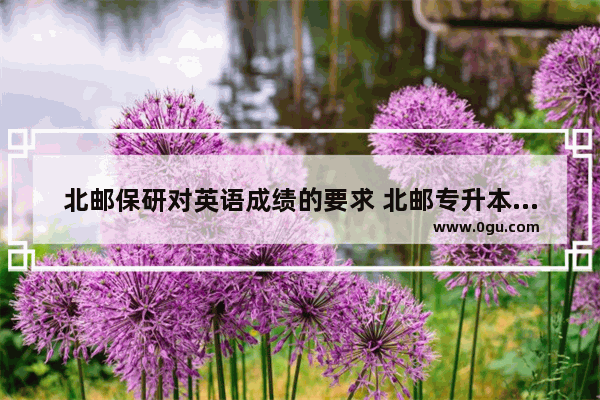 北邮保研对英语成绩的要求 北邮专升本大学英语考试