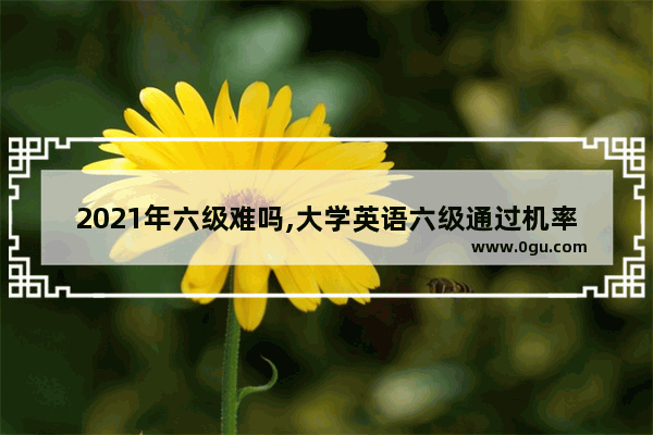 2021年六级难吗,大学英语六级通过机率