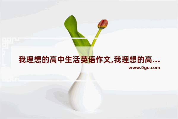 我理想的高中生活英语作文,我理想的高中生活英语作文