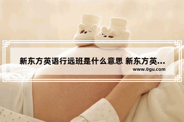 新东方英语行远班是什么意思 新东方英语口语提高篇