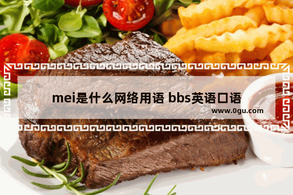 mei是什么网络用语 bbs英语口语