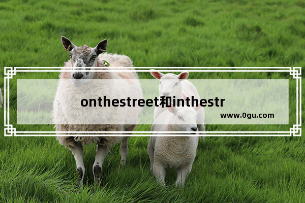 onthestreet和inthestreet有什么区别,在附近用英语怎么说