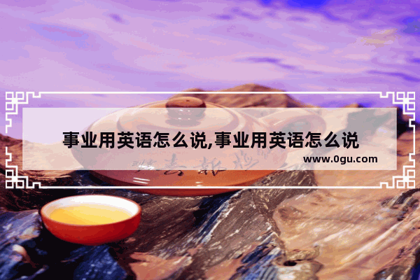 事业用英语怎么说,事业用英语怎么说