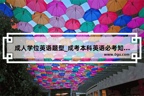 成人学位英语题型_成考本科英语必考知识点