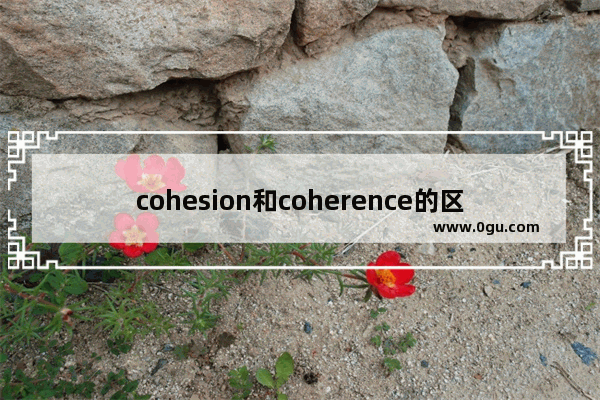 cohesion和coherence的区别 交叉英语怎么说