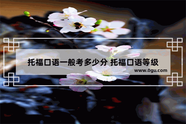 托福口语一般考多少分 托福口语等级