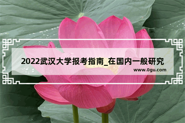2022武汉大学报考指南_在国内一般研究生好还是考托福好