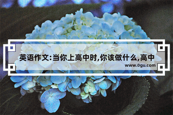 英语作文:当你上高中时,你该做什么,高中英语作文十篇