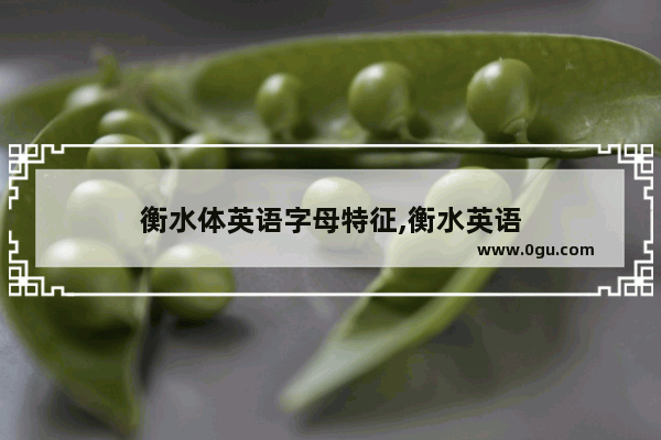 衡水体英语字母特征,衡水英语