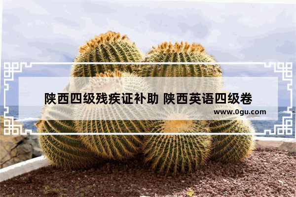 陕西四级残疾证补助 陕西英语四级卷
