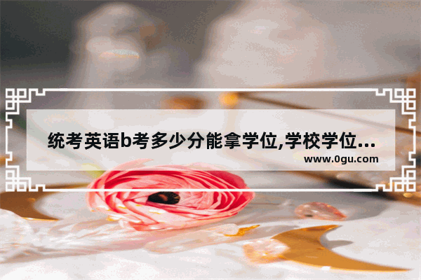 统考英语b考多少分能拿学位,学校学位英语考试多少分