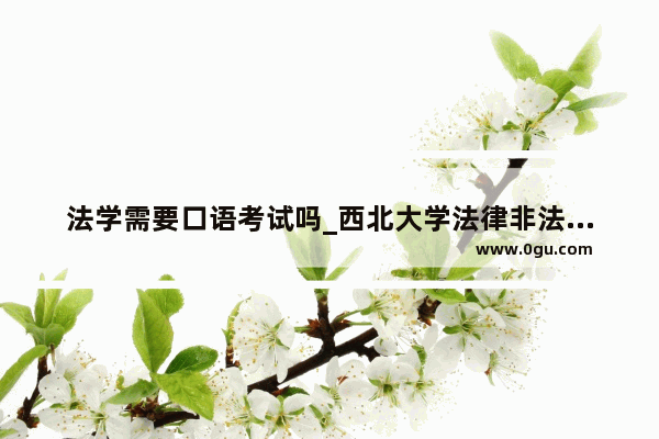 法学需要口语考试吗_西北大学法律非法学复试考什么