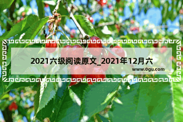 2021六级阅读原文_2021年12月六级原文