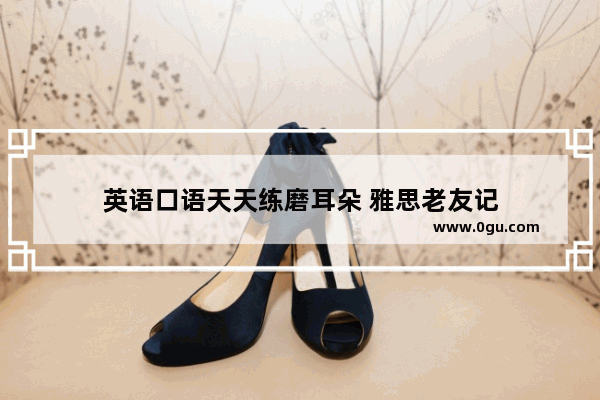 英语口语天天练磨耳朵 雅思老友记