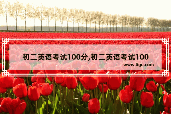 初二英语考试100分,初二英语考试100分