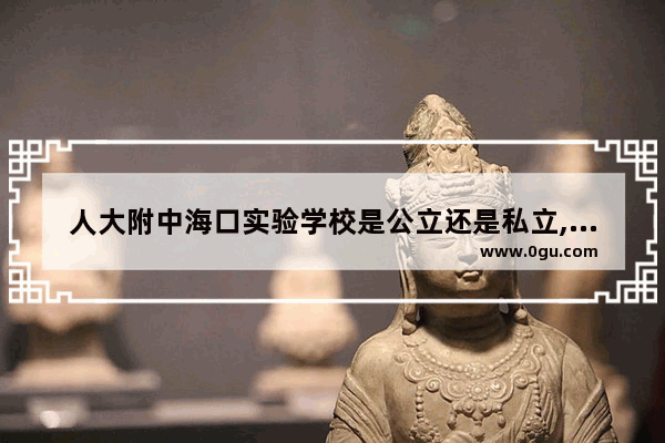 人大附中海口实验学校是公立还是私立,人大附中实验小学英语