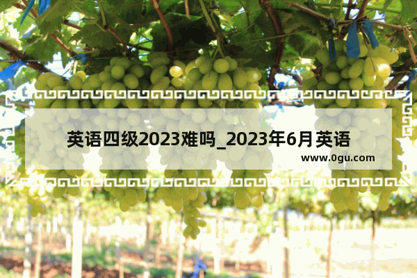 英语四级2023难吗_2023年6月英语四级难吗