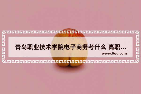 青岛职业技术学院电子商务考什么 高职商务英语考试大纲范文