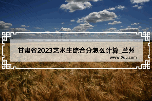 甘肃省2023艺术生综合分怎么计算_兰州小学成绩abcd怎么划分