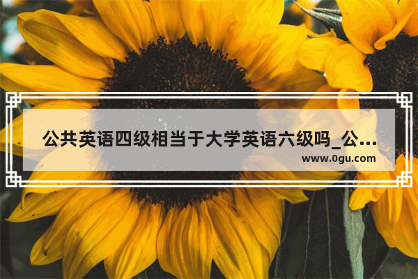 公共英语四级相当于大学英语六级吗_公共英语考试几级才能相当于大学英语四级水平呢