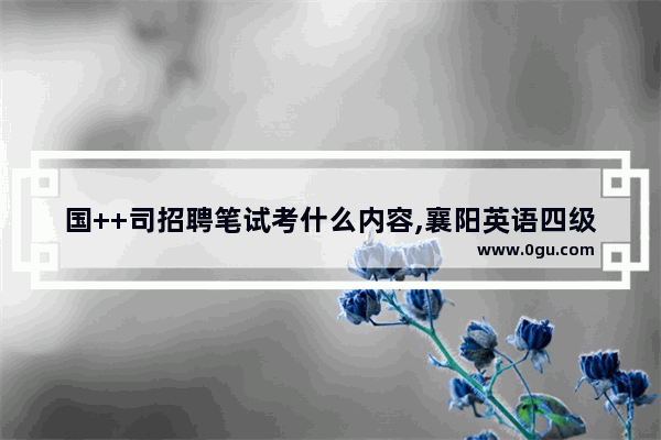 国++司招聘笔试考什么内容,襄阳英语四级听力考试