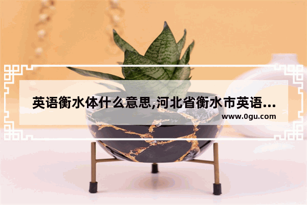 英语衡水体什么意思,河北省衡水市英语口语