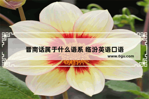 晋南话属于什么语系 临汾英语口语