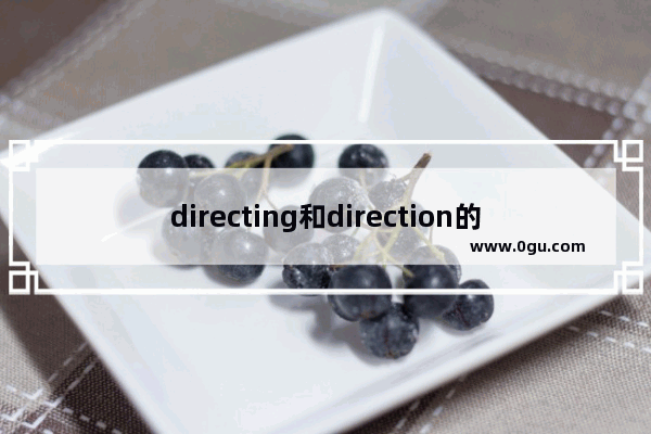 directing和direction的区别,导演的英语怎么说