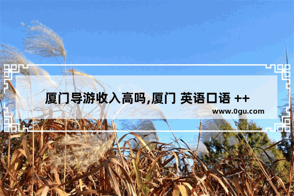厦门导游收入高吗,厦门 英语口语 ++