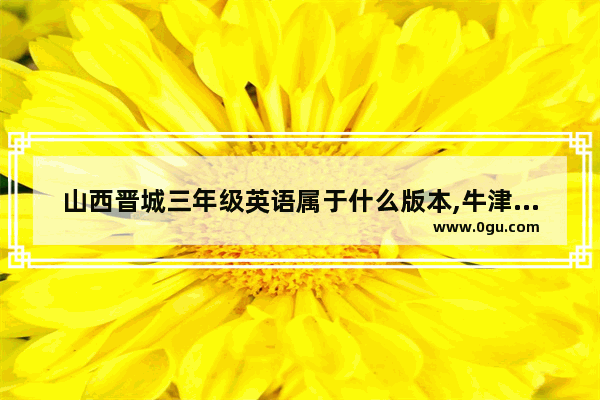 山西晋城三年级英语属于什么版本,牛津上海版小学英语三年级