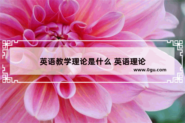 英语教学理论是什么 英语理论