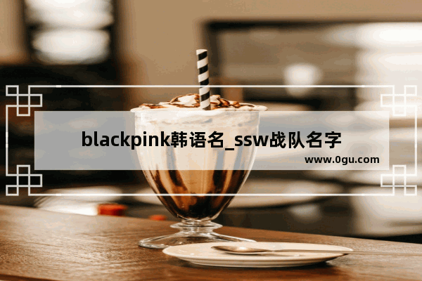 blackpink韩语名_ssw战队名字的由来
