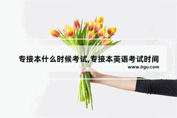 专接本什么时候考试,专接本英语考试时间