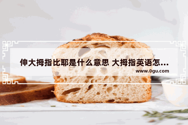 伸大拇指比耶是什么意思 大拇指英语怎么说