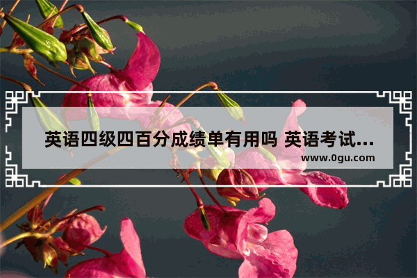 英语四级四百分成绩单有用吗 英语考试作文四百字