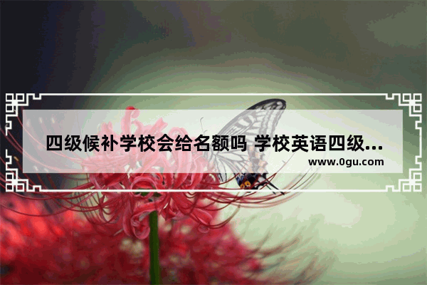 四级候补学校会给名额吗 学校英语四级名额不够